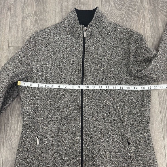 Brooks Brothers Gray Full Zip Knit Jacket Women’s Size 10 - Picture 6 of 9